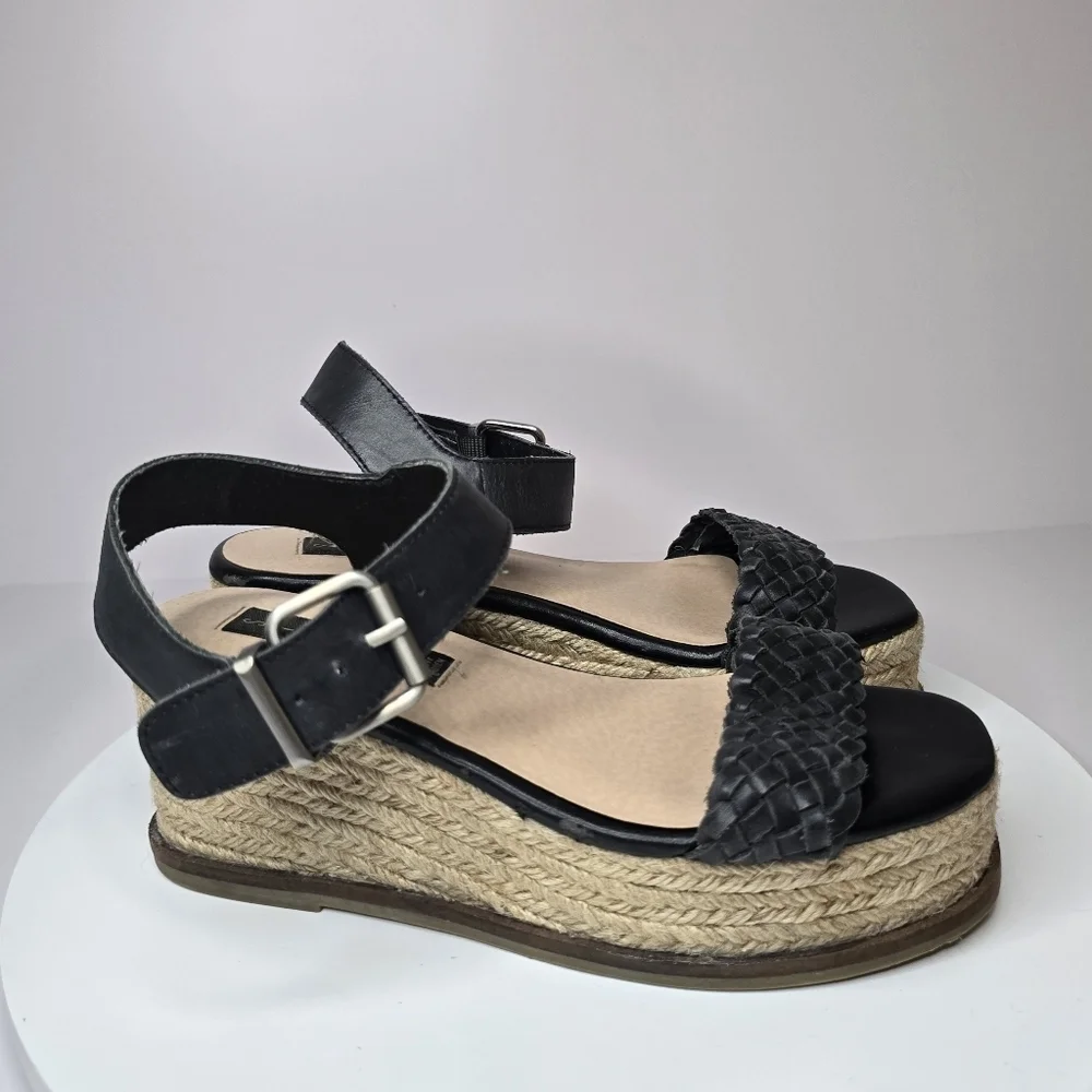 ⭐️40% Off⭐️ Steven by Steve Madden Sabble Black Espadrille Flatform Sandals